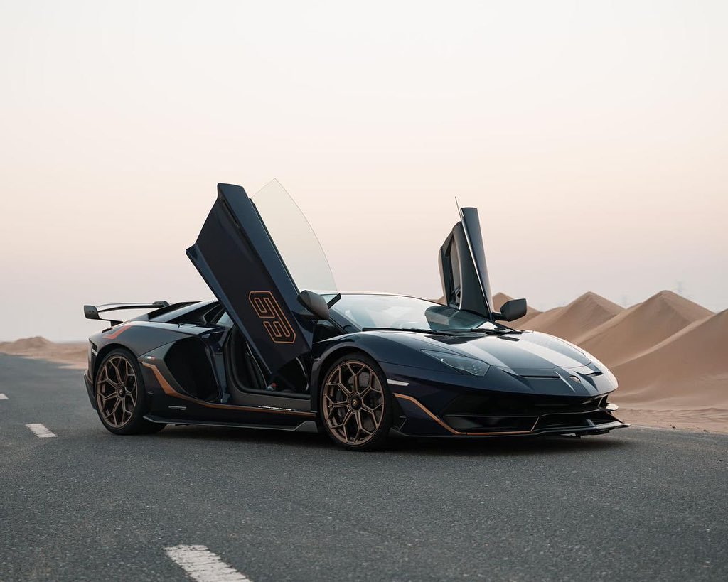 Lamborghini Aventador SVJ 63 rental Dubai